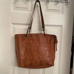 The Sak brown leather handbag